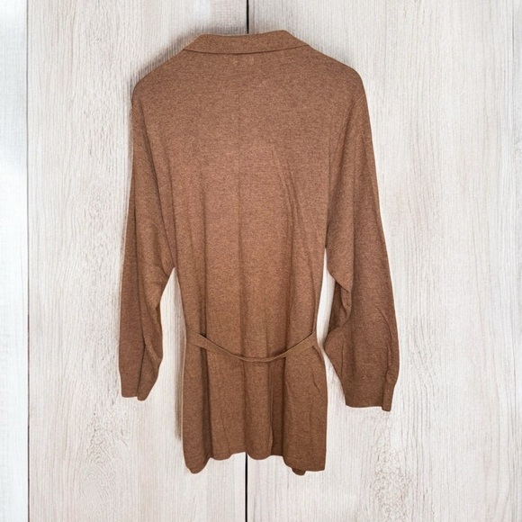 J. Crew Wool-Blend Belted Button Up Long Sleeve Cardigan - Picture 4 of 5